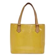 Pre-owned Leather handbags Louis Vuitton Vintage , Yellow , Dames