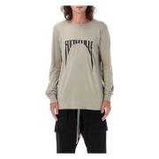 Parel Crew Neck Katoenen T-Shirt Rick Owens , Gray , Heren