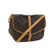 Pre-owned Canvas louis-vuitton-bags Louis Vuitton Vintage , Brown , Da...