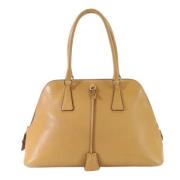 Pre-owned Leather handbags Prada Vintage , Beige , Dames