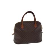 Pre-owned Canvas handbags Celine Vintage , Brown , Dames