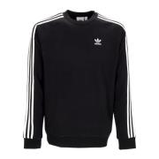 Zwarte 3-Stripes Crewneck Sweatshirt Adidas , Black , Heren