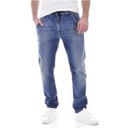 Tapered Stretch JoggJeans - Medium Denim Diesel , Blue , Heren