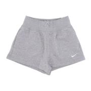 Fleece Tracksuit Shorts Phoenix Heather Nike , Gray , Dames