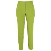 Elegante Chino Broek met Hoge Taille Pinko , Green , Dames