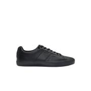 Zwarte Leren Sneakers - Aiden Hugo Boss , Black , Heren