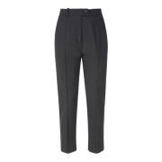 Trident Grijze Broek met Welt Zakken Pinko , Gray , Dames