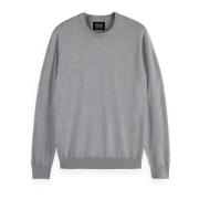 Klassieke Crewneck Langarmshirt Scotch & Soda , Gray , Heren