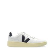 Witte Leren Logo Sneakers Veja , White , Heren