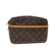 Pre-owned Canvas louis-vuitton-bags Louis Vuitton Vintage , Brown , Da...