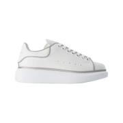 Pre-owned Leather sneakers Alexander McQueen Pre-owned , White , Dames