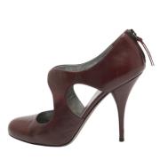 Pre-owned Leather heels Miu Miu Pre-owned , Purple , Dames