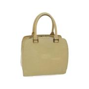 Pre-owned Leather handbags Louis Vuitton Vintage , Beige , Dames