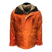 Gewaxte Visser Parka Oranje Manifattura Ceccarelli , Orange , Heren