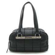 Pre-owned Fabric shoulder-bags Chanel Vintage , Black , Dames