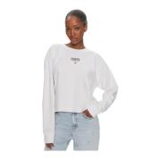 Logo Print Sweatshirt Tommy Jeans , White , Dames