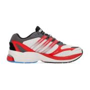 Supernova Cushion Lage Sneaker Grijs/Wit/Rood Adidas , Multicolor , He...