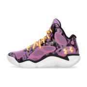 Hoge Basketbalschoen Paars Under Armour , Multicolor , Heren