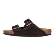 Bruin Suède Heren Slippers Stijlvol Birkenstock , Brown , Heren