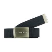 Chroom Donker Marine Stoffen Riem Clip Carhartt Wip , Blue , Unisex