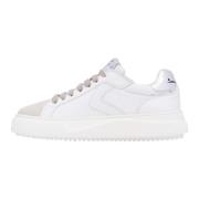 Leather and suede sneakers Lipari Voile Blanche , White , Dames