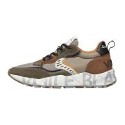 Suede and fabric sneakers Club01. Voile Blanche , Multicolor , Heren