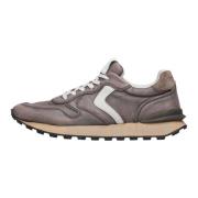 Leather sneakers Paris Race MAN W Voile Blanche , Gray , Heren