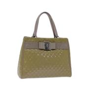 Pre-owned Glass handbags Salvatore Ferragamo Pre-owned , Beige , Dames