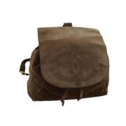 Pre-owned Suede backpacks Chanel Vintage , Brown , Dames