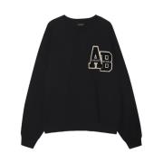 Miles Oversized Sweatshirt Letterman Anine Bing , Black , Dames