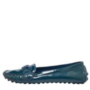 Pre-owned Leather flats Louis Vuitton Vintage , Blue , Dames