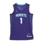 Charlotte Hornets Basketball Tank Top Jordan , Purple , Heren