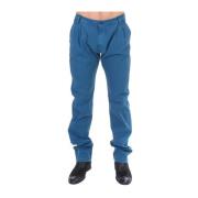 Elegante katoenen chino's in blauw Gianfranco Ferré , Blue , Heren