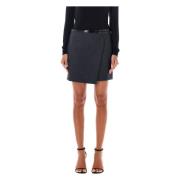 Grijze Riemdetail Mini Rok Philosophy di Lorenzo Serafini , Gray , Dam...