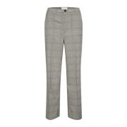 Grijze Geruite Wijde Broek Part Two , Gray , Dames