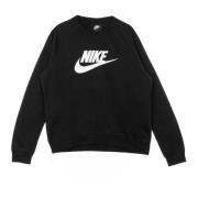 Hybride Crewneck Sweatshirt Zwart/Wit Nike , Black , Dames