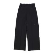 Essentials Woven High Rise Wide Leg Broek Nike , Black , Dames