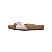 Bronze Metallic Slides Madrid Birkenstock , Pink , Dames