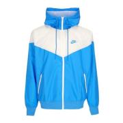 Sportswear Windrunner Hoodie Jack Blauw/Wit Nike , Blue , Heren