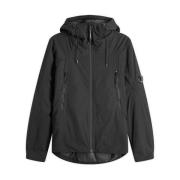 Zwarte Pro-Tek Hooded Gewatteerde Jas C.p. Company , Black , Heren