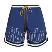 Logo shorts Rhude , Blue , Heren