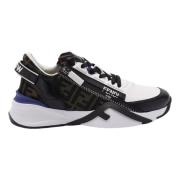 Zwarte Sneakers met Elastische Veters Fendi , Multicolor , Heren