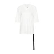 Walrus T-shirt Wit Katoen Italië Rick Owens , White , Dames