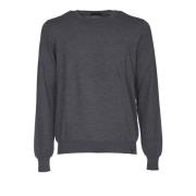 Antracietgrijze Crew Neck Sweater Fay , Gray , Heren