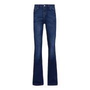 Flare Denim Jeans met Elastische Taille Liu Jo , Blue , Dames