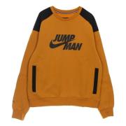 Crewneck Sweatshirt met Ribdetails Jordan , Brown , Heren