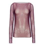 Stijlvolle Longsleeve Tops voor Vrouwen Pinko , Pink , Dames