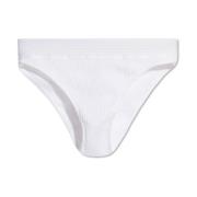 Ribbed Briefs Moschino , White , Dames