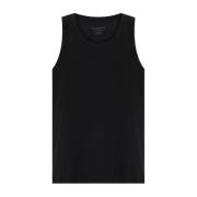 Ribbed Top Edward AllSaints , Black , Heren