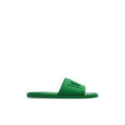 Slippers met logo Dolce & Gabbana , Green , Heren